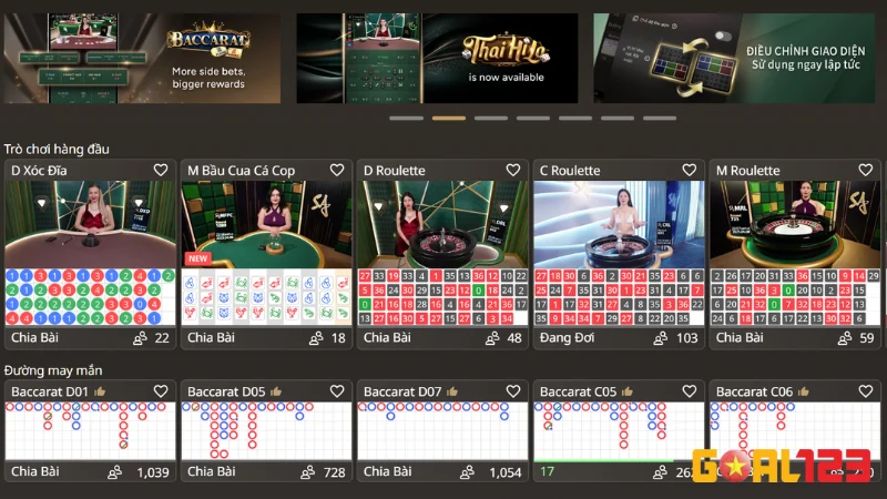 Ưu Đãi Hấp Dẫn Tại Sòng Bài GOAL123