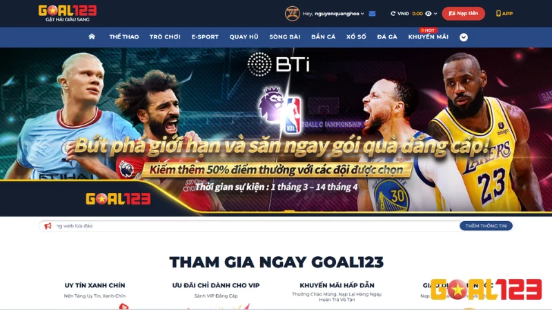Nhà Cái GOAL123: Thiên Đường Cá Cược Trực Tuyến Uy Tín Hàng Đầu Châu Á